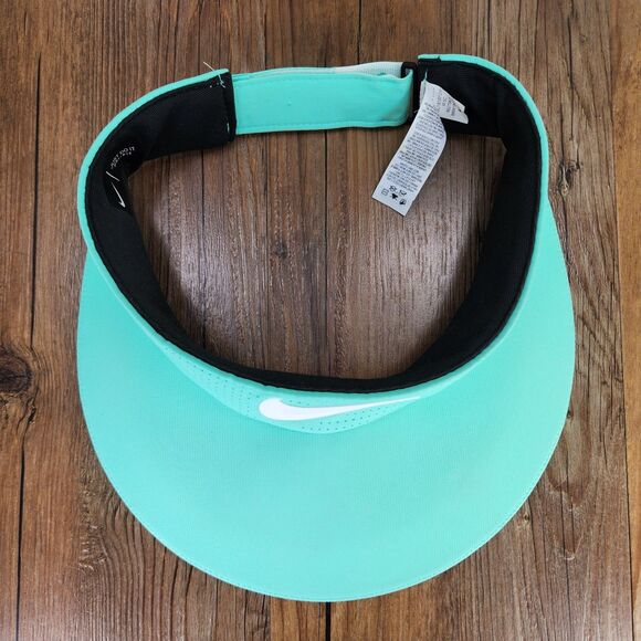 Nike Dri-Fit AeroBill Wide Brim Big Bill Visor Mint Green Performance Golf Sport - Picture 6 of 12